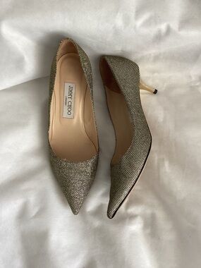 Jimmy Choo Romy Glitter Pump, Size 37